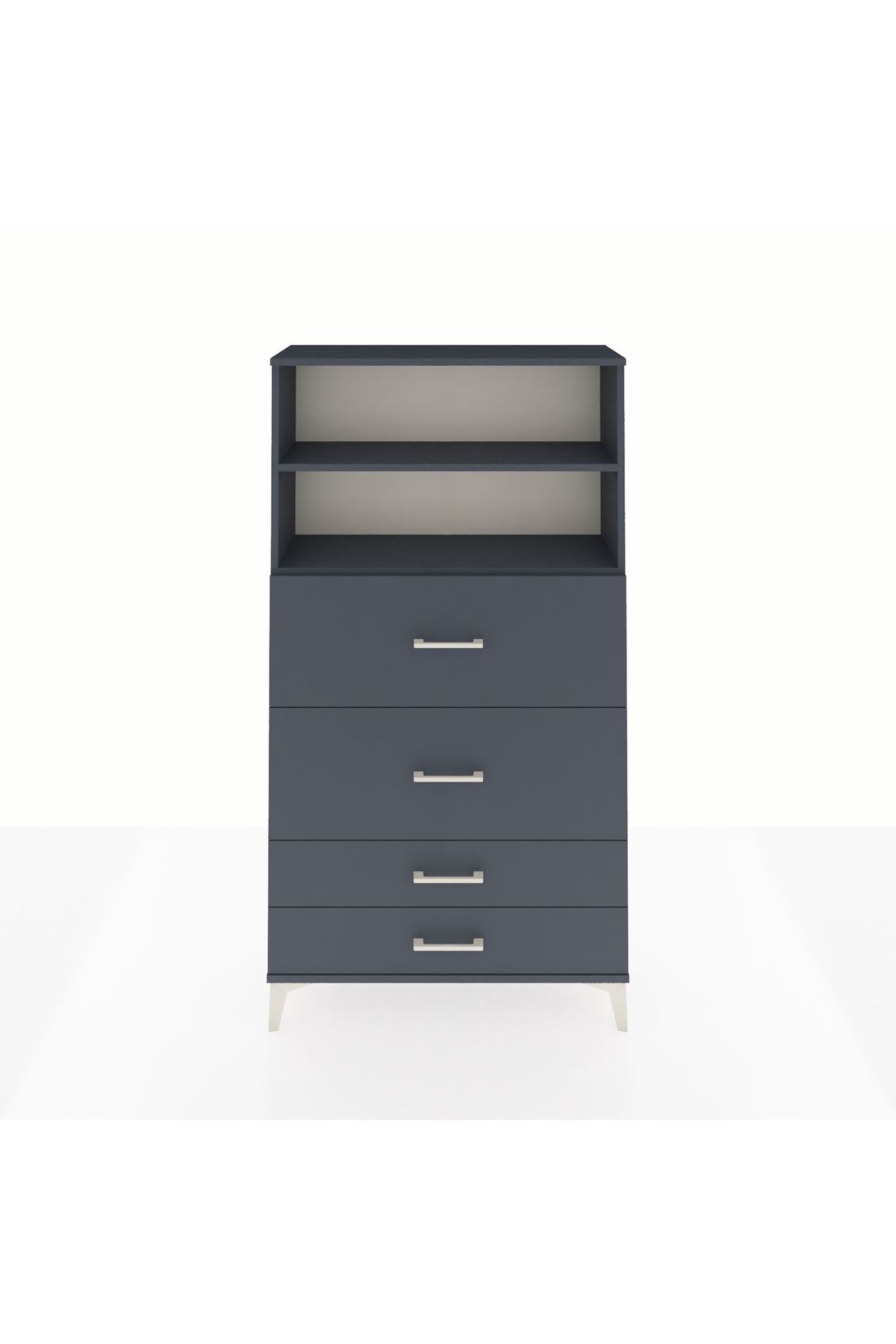 Arges Dolap 2 Raflı 4 Çekmeceli 88x30x163 - S21M038V5A