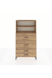 Arges Dolap 2 Raflı 4 Çekmeceli 88x30x163 - S21M038V9A