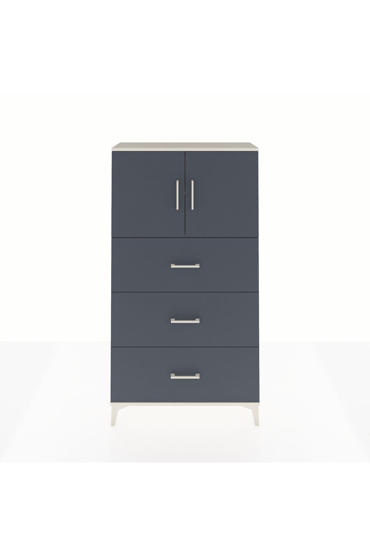 Arges Dolap 2 Raflı 3 Çekmeceli 2 Kapaklı 88x30x163 - S21M039V2A