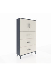 Arges Dolap 2 Raflı 3 Çekmeceli 2 Kapaklı 88x30x163 - S21M039V4A