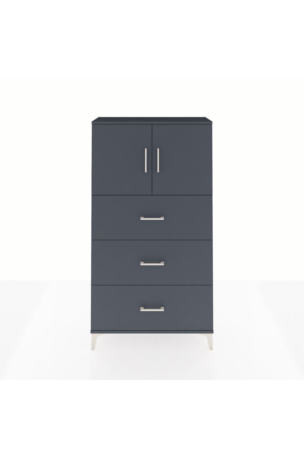 Arges Dolap 2 Raflı 3 Çekmeceli 2 Kapaklı 88x30x163 - S21M039V5A