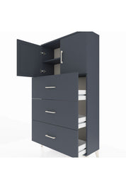 Arges Dolap 2 Raflı 3 Çekmeceli 2 Kapaklı 88x30x163 - S21M039V5A