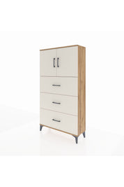 Arges Dolap 2 Raflı 3 Çekmeceli 2 Kapaklı 88x30x163 - S21M039V7A