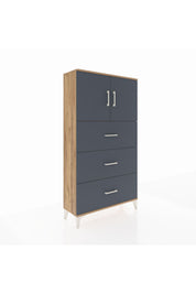 Arges Dolap 2 Raflı 3 Çekmeceli 2 Kapaklı 88x30x163 - S21M039V8A