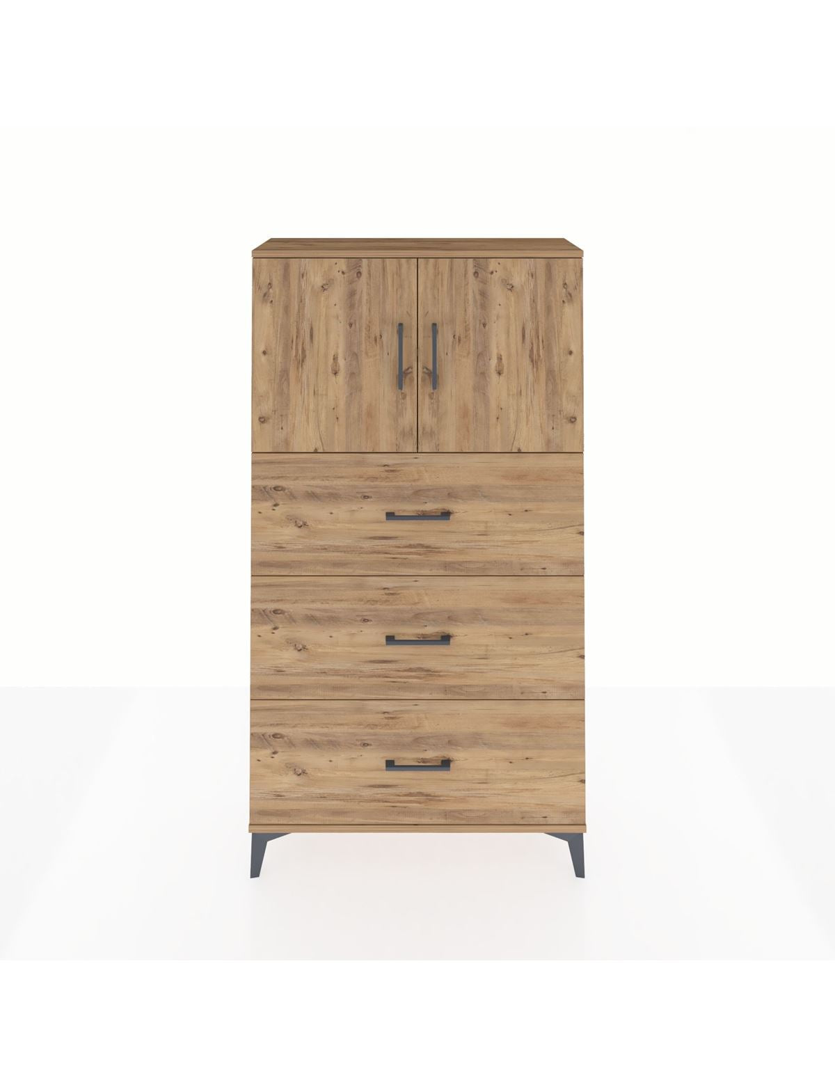 Arges Dolap 2 Raflı 3 Çekmeceli 2 Kapaklı 88x30x163 - S21M039V9A