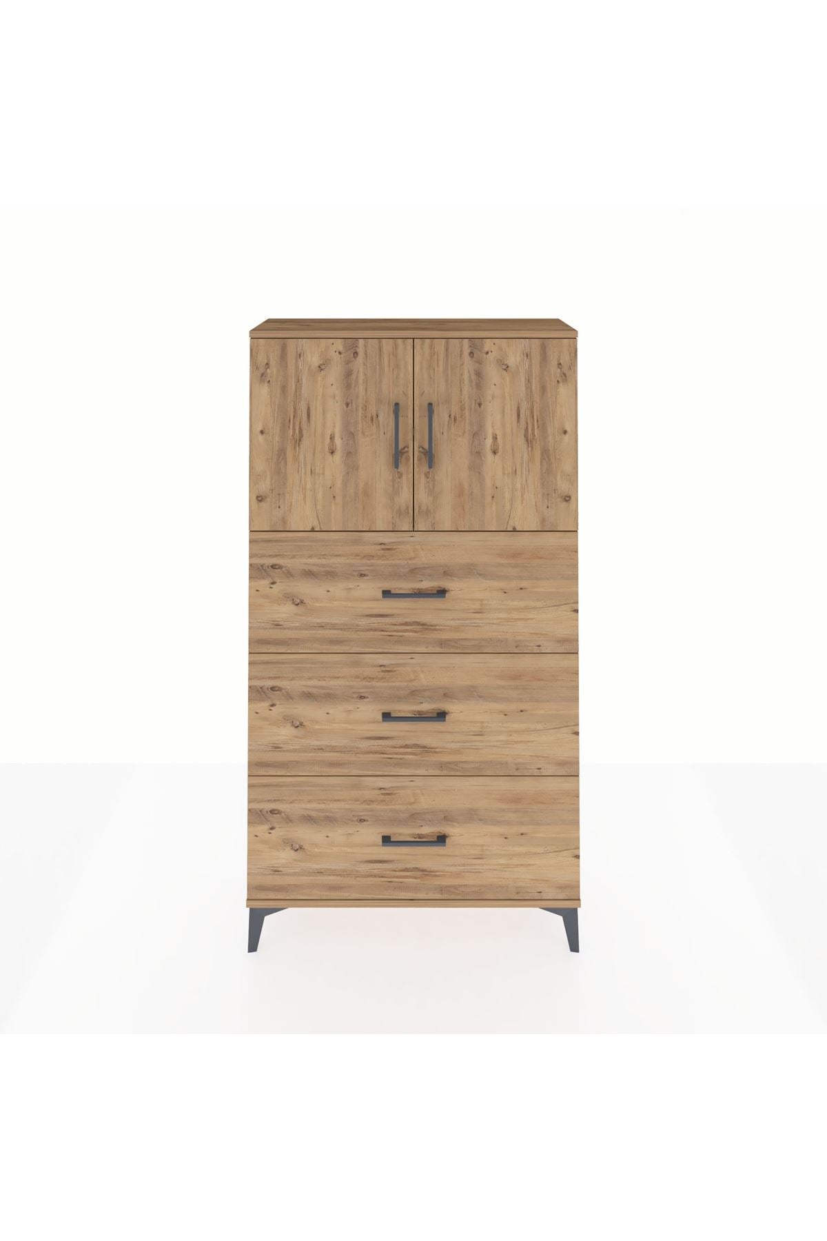 Arges Dolap 2 Raflı 3 Çekmeceli 2 Kapaklı 88x30x163 - S21M039V9A