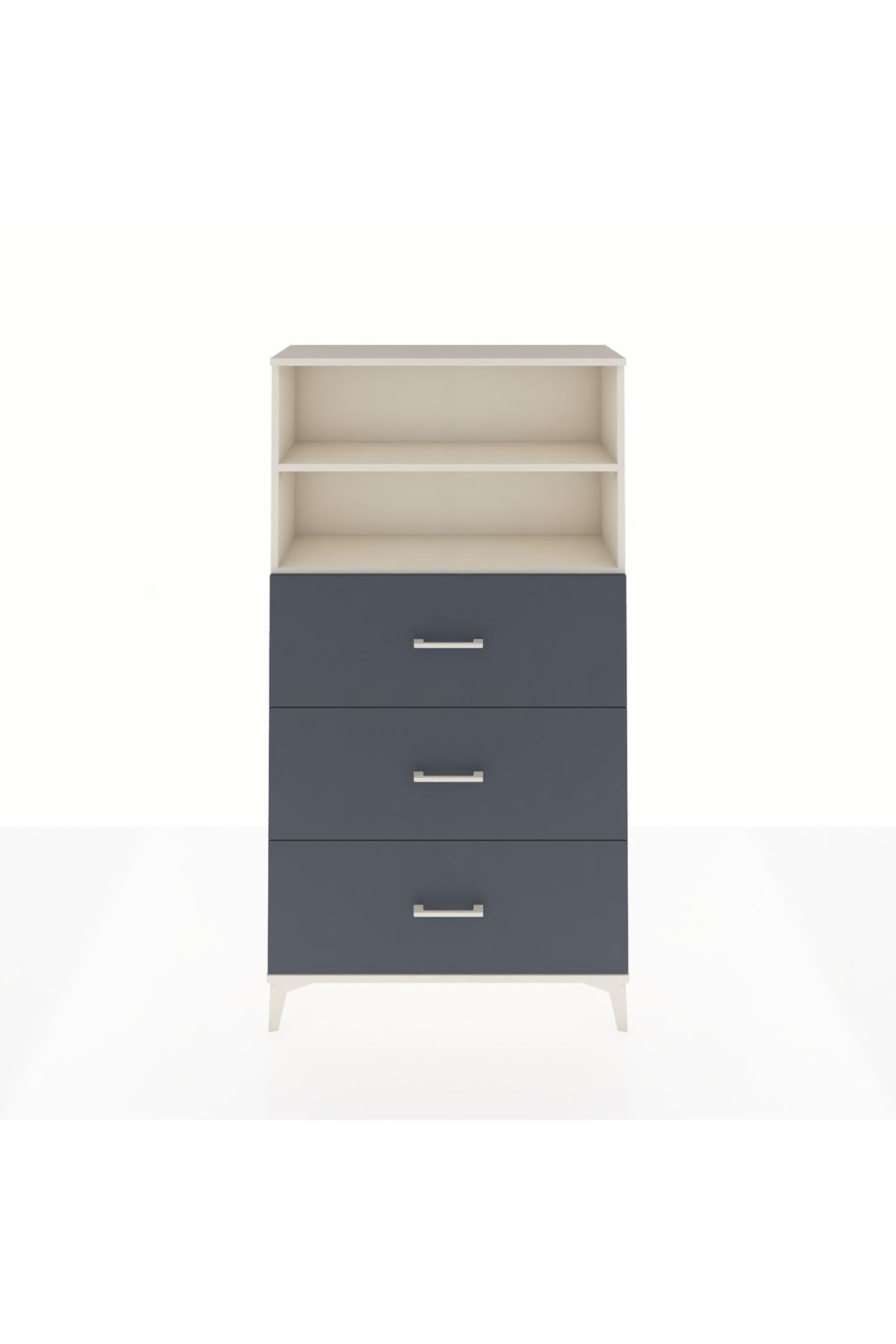 Arges Dolap 2 Raflı 3 Çekmeceli 88x30x163 - S21M040V2A