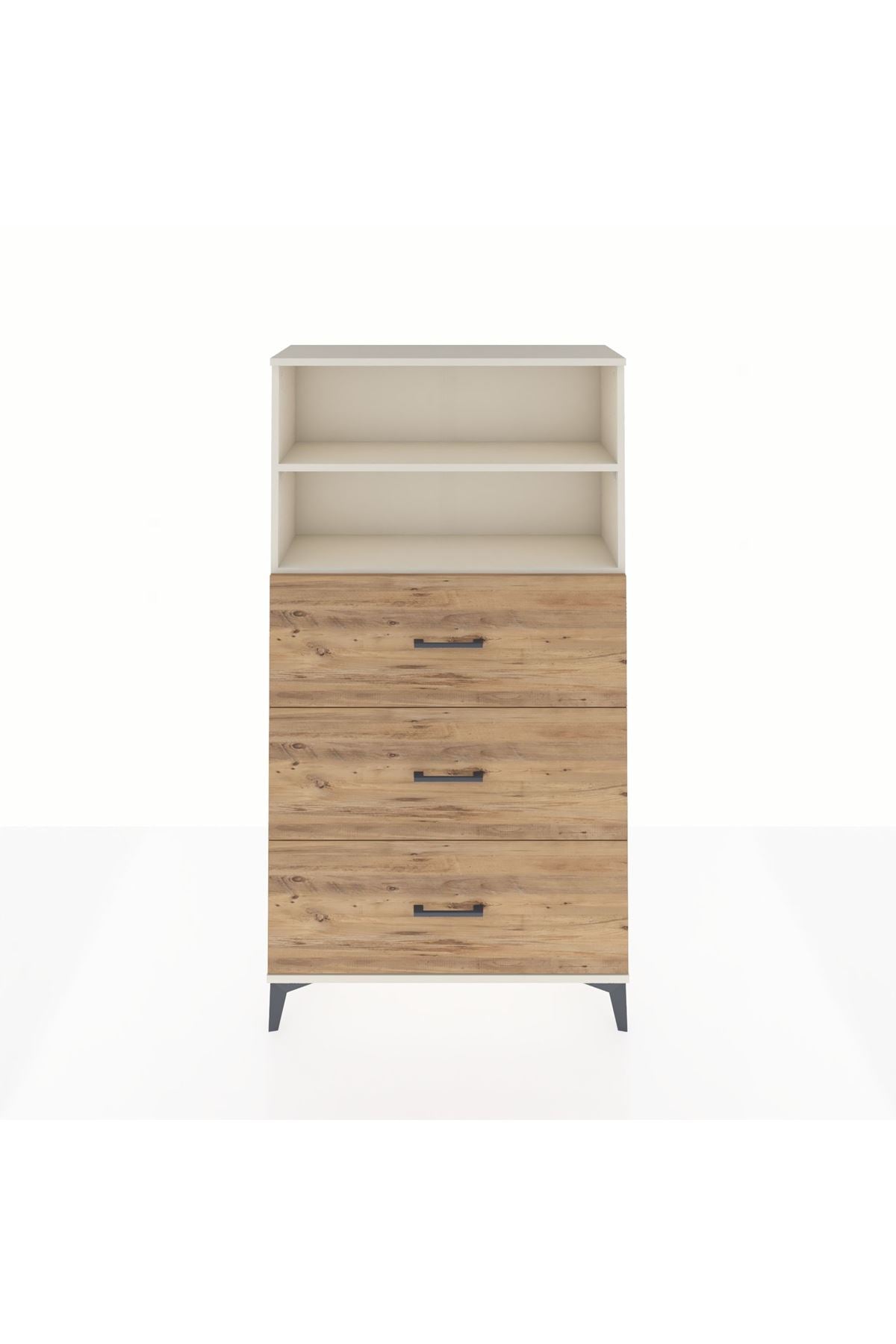 Arges Dolap 2 Raflı 3 Çekmeceli 88x30x163 - S21M040V3A