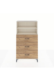 Arges Dolap 2 Raflı 3 Çekmeceli 88x30x163 - S21M040V3A