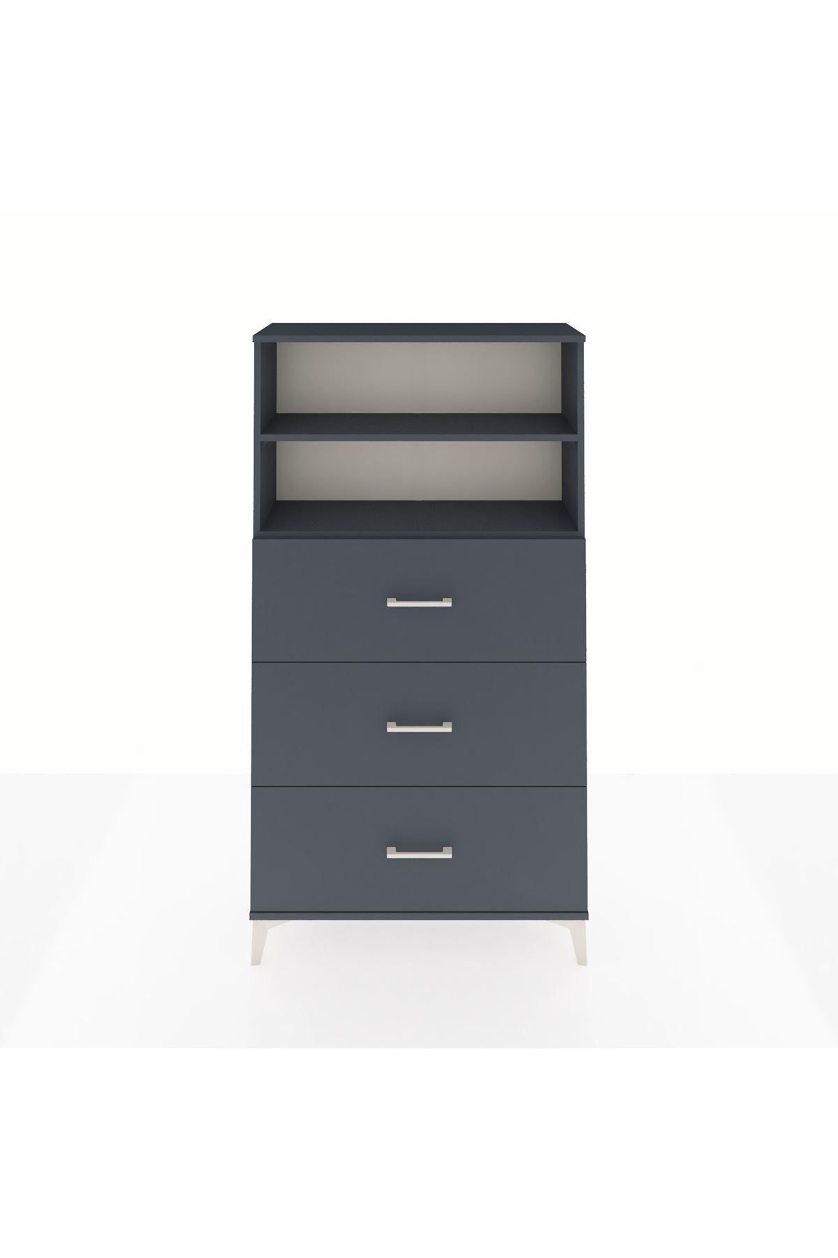 Arges Dolap 2 Raflı 3 Çekmeceli 88x30x163 - S21M040V5A