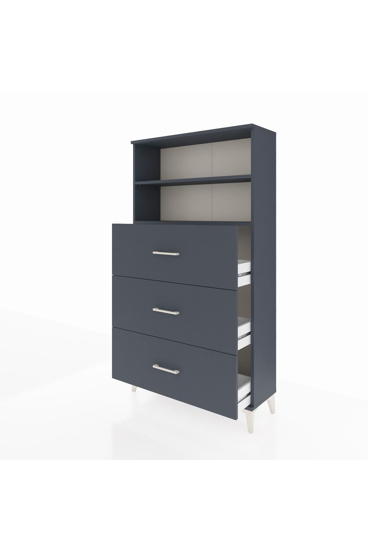 Arges Dolap 2 Raflı 3 Çekmeceli 88x30x163 - S21M040V5A