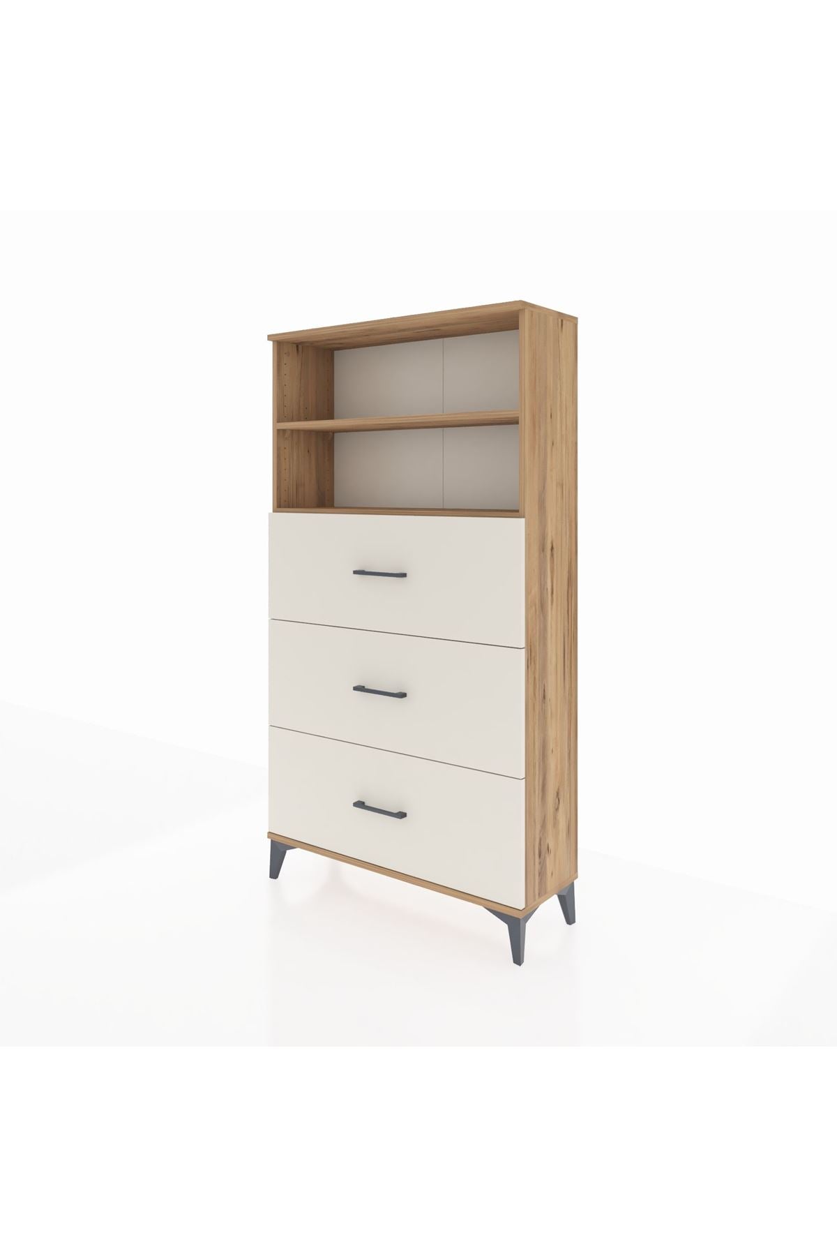 Arges Dolap 2 Raflı 3 Çekmeceli 88x30x163 - S21M040V7A