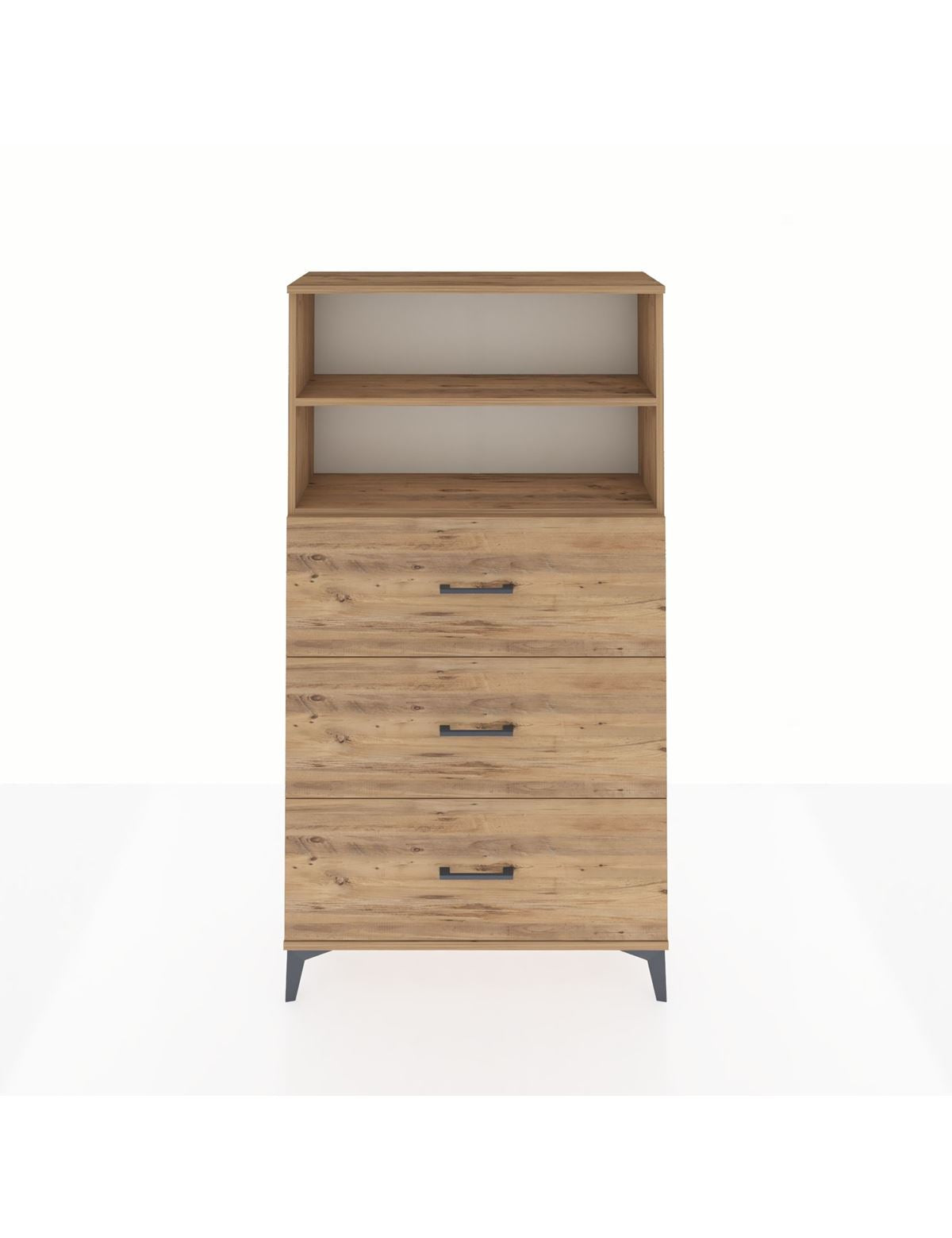 Arges Dolap 2 Raflı 3 Çekmeceli 88x30x163 - S21M040V9A