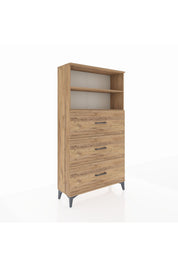 Arges Dolap 2 Raflı 3 Çekmeceli 88x30x163 - S21M040V9A