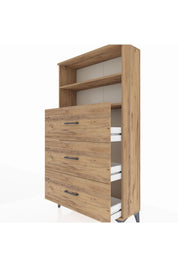 Arges Dolap 2 Raflı 3 Çekmeceli 88x30x163 - S21M040V9A