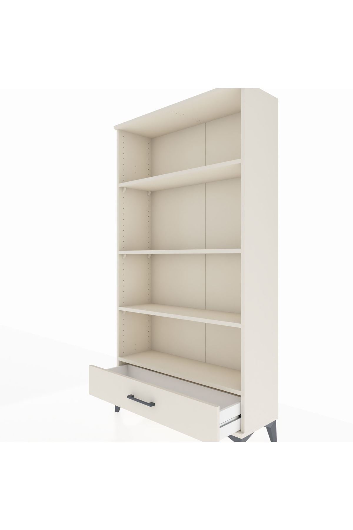 Arges Dolap 4 Raflı Tek Çekmeceli 88x30x163 - S21M042V1A