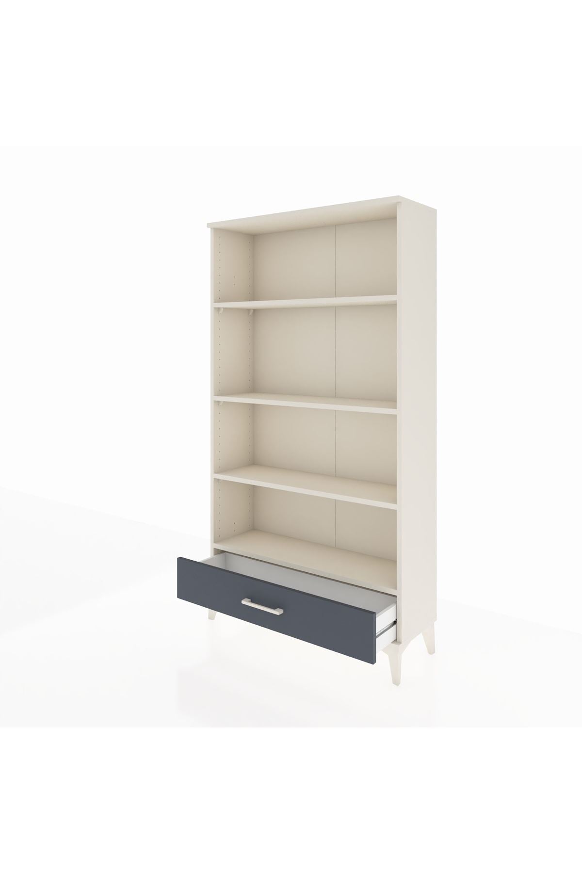 Arges Dolap 4 Raflı Tek Çekmeceli 88x30x163 - S21M042V2A