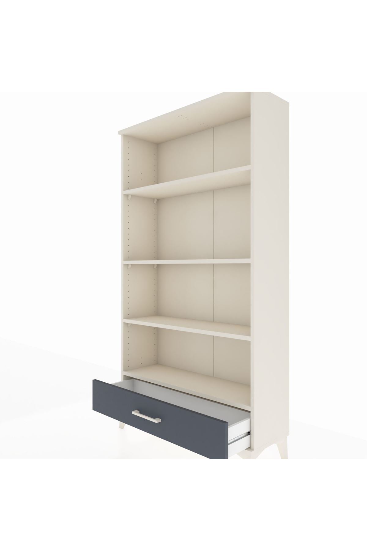 Arges Dolap 4 Raflı Tek Çekmeceli 88x30x163 - S21M042V2A