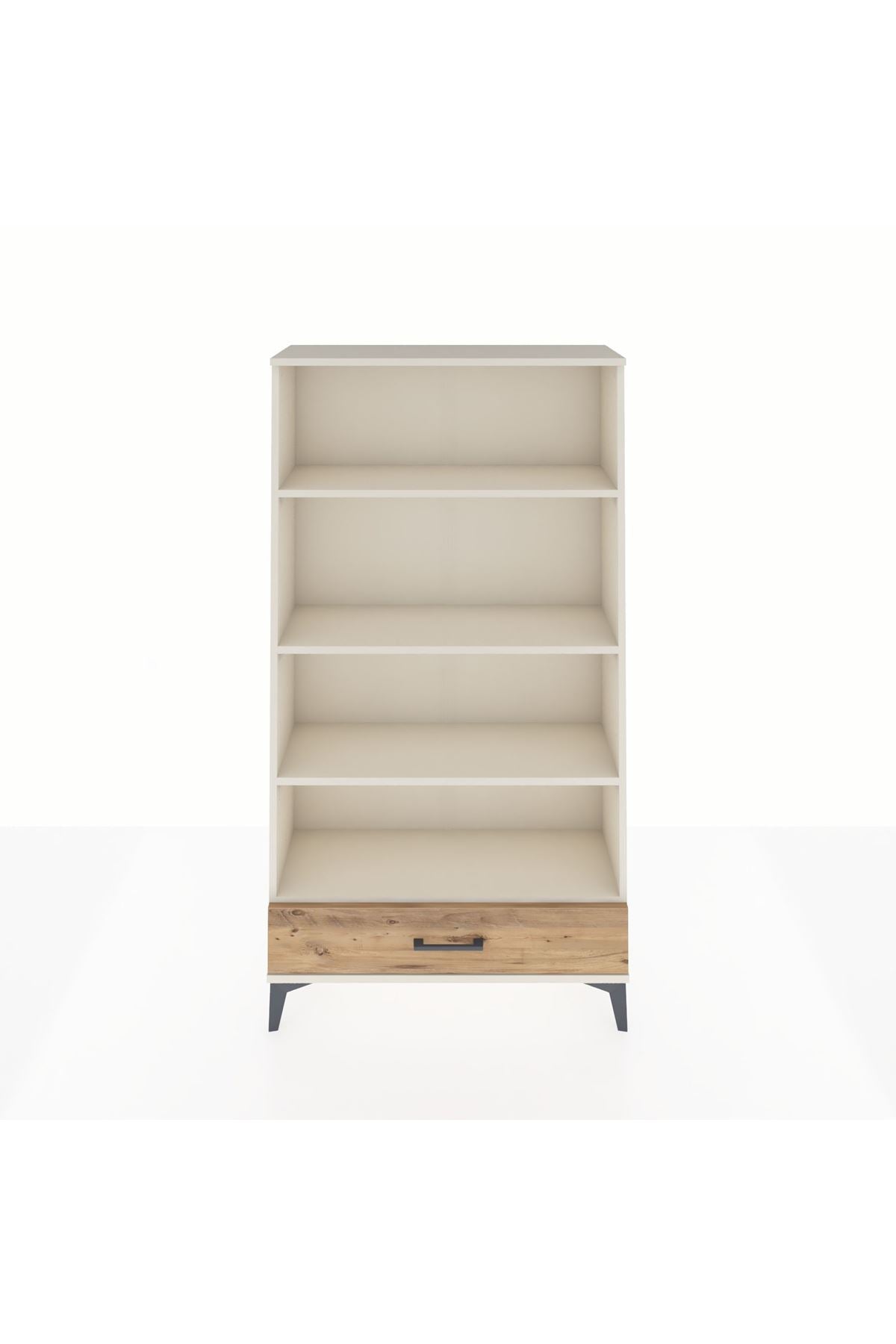 Arges Dolap 4 Raflı Tek Çekmeceli 88x30x163 - S21M042V3A