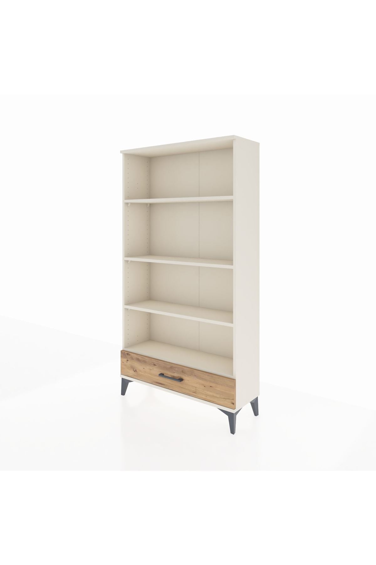 Arges Dolap 4 Raflı Tek Çekmeceli 88x30x163 - S21M042V3A