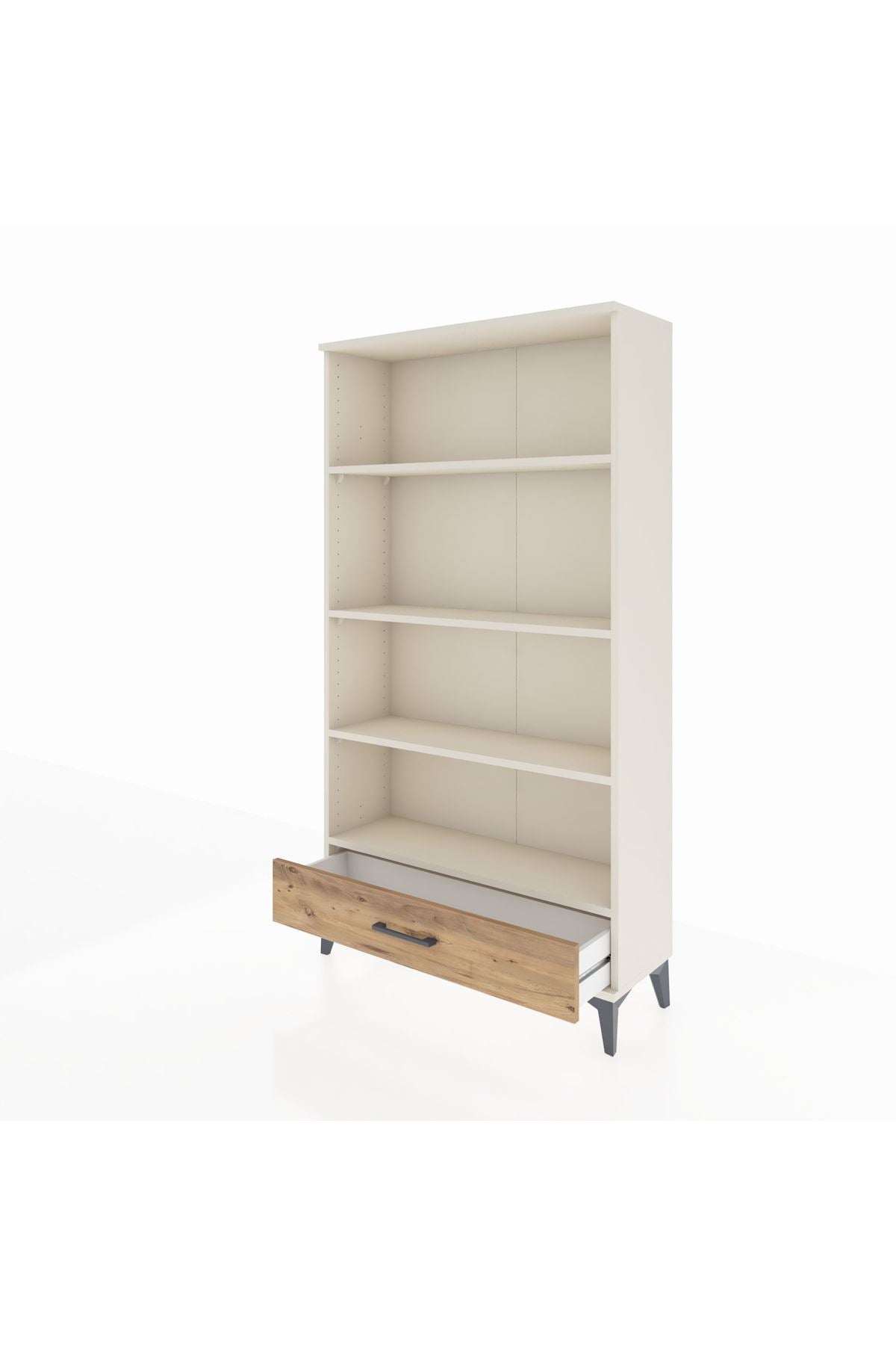 Arges Dolap 4 Raflı Tek Çekmeceli 88x30x163 - S21M042V3A