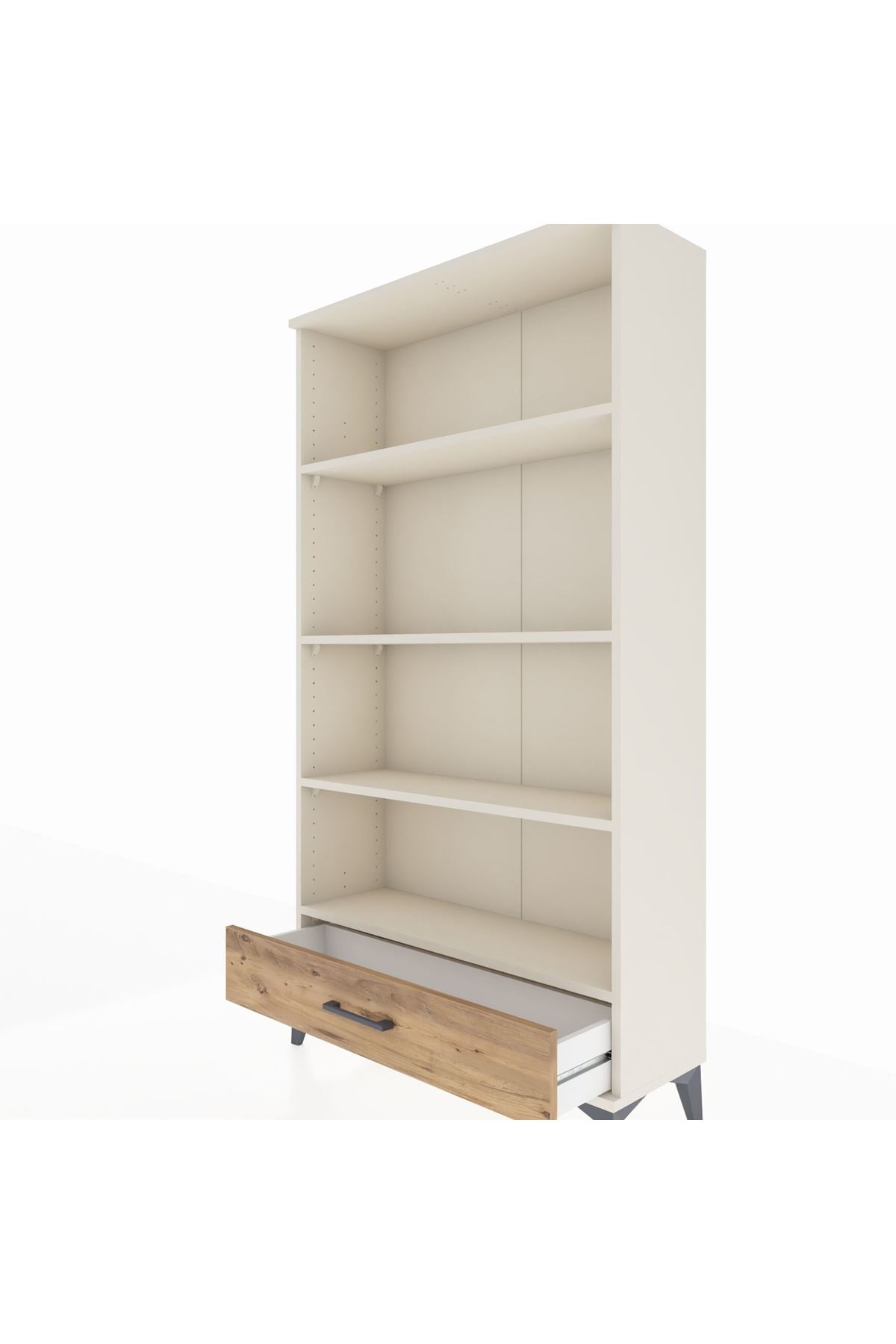 Arges Dolap 4 Raflı Tek Çekmeceli 88x30x163 - S21M042V3A