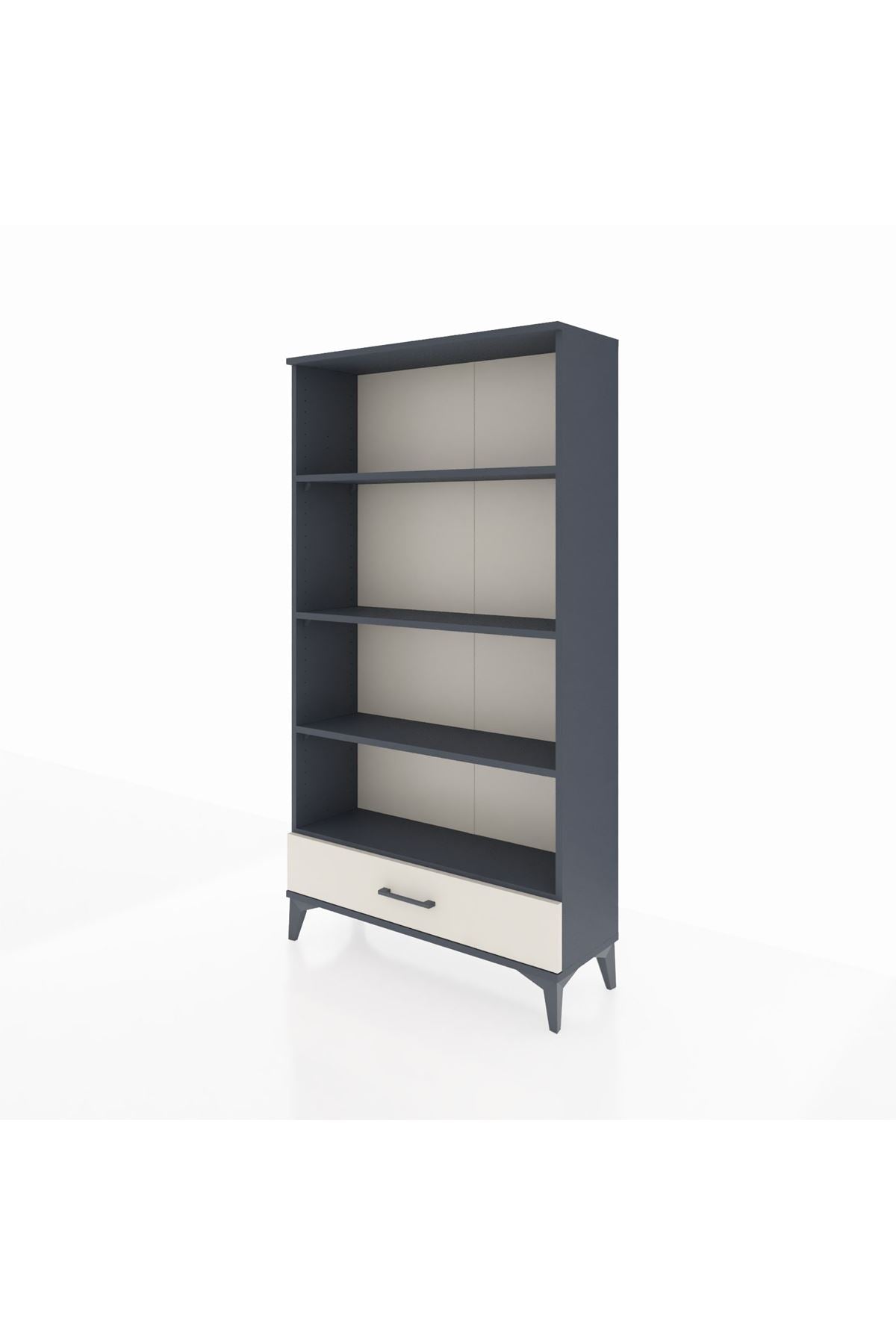 Arges Dolap 4 Raflı Tek Çekmeceli 88x30x163 - S21M042V4A