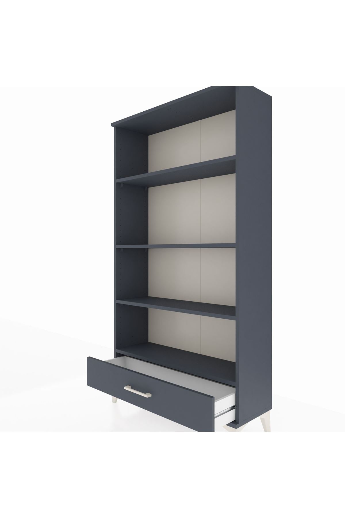Arges Dolap 4 Raflı Tek Çekmeceli 88x30x163 - S21M042V5A