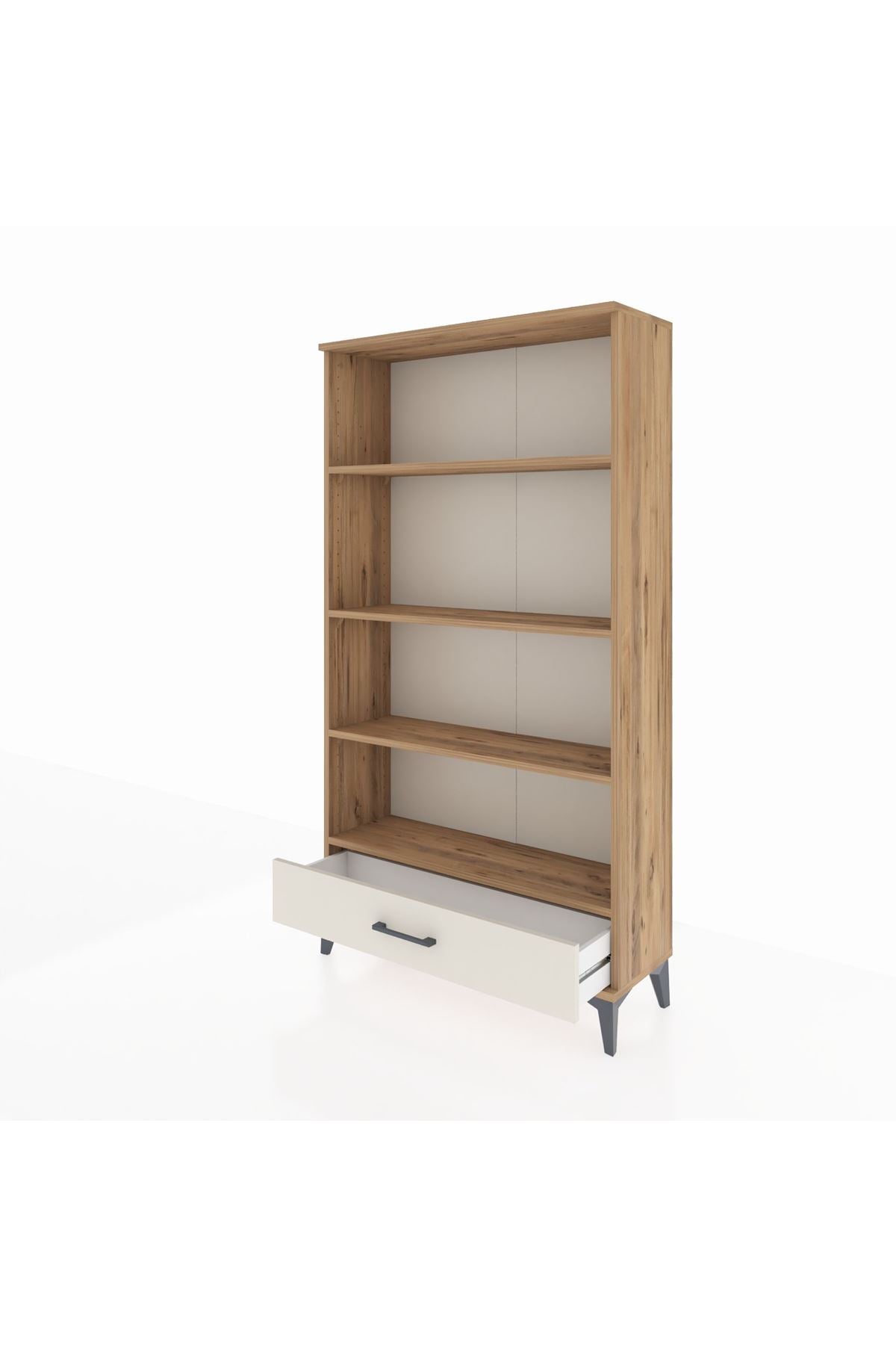 Arges Dolap 4 Raflı Tek Çekmeceli 88x30x163 - S21M042V7A