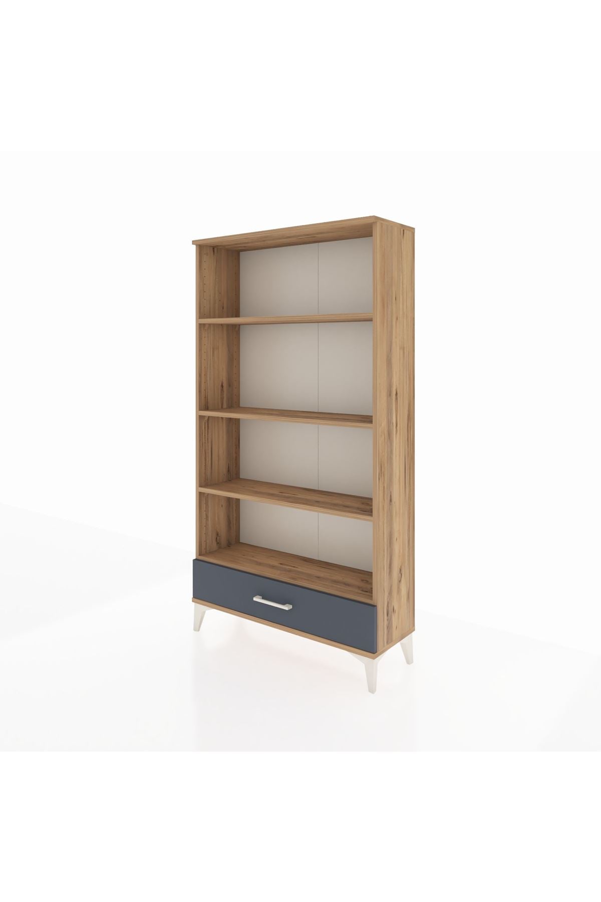 Arges Dolap 4 Raflı Tek Çekmeceli 88x30x163 - S21M042V8A