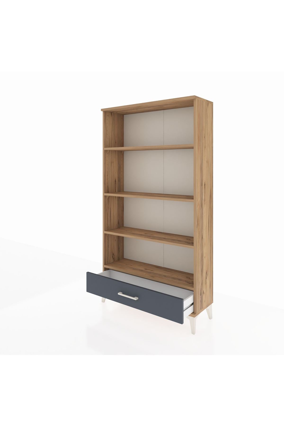 Arges Dolap 4 Raflı Tek Çekmeceli 88x30x163 - S21M042V8A