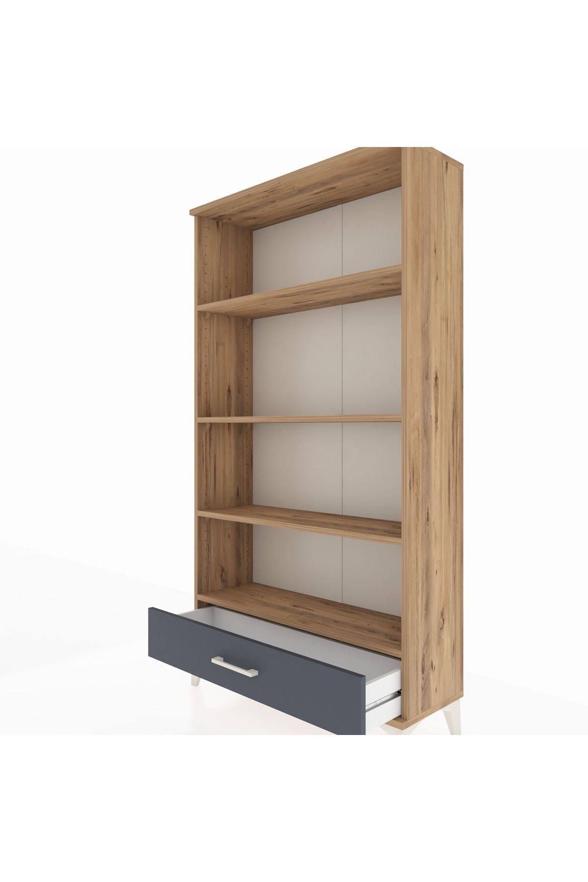 Arges Dolap 4 Raflı Tek Çekmeceli 88x30x163 - S21M042V8A
