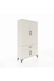 Arges Dolap 3 Raflı Tek Çekmeceli 4 Kapaklı 88x30x163 - S21M043V1A