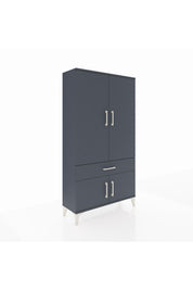 Arges Dolap 3 Raflı Tek Çekmeceli 4 Kapaklı 88x30x163 - S21M043V5A