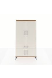 Arges Dolap 3 Raflı Tek Çekmeceli 4 Kapaklı 88x30x163 - S21M043V7A