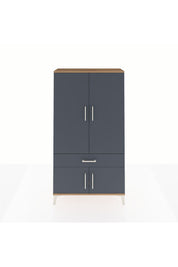 Arges Dolap 3 Raflı Tek Çekmeceli 4 Kapaklı 88x30x163 - S21M043V8A