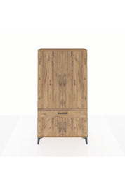 Arges Dolap 3 Raflı Tek Çekmeceli 4 Kapaklı 88x30x163 - S21M043V9A