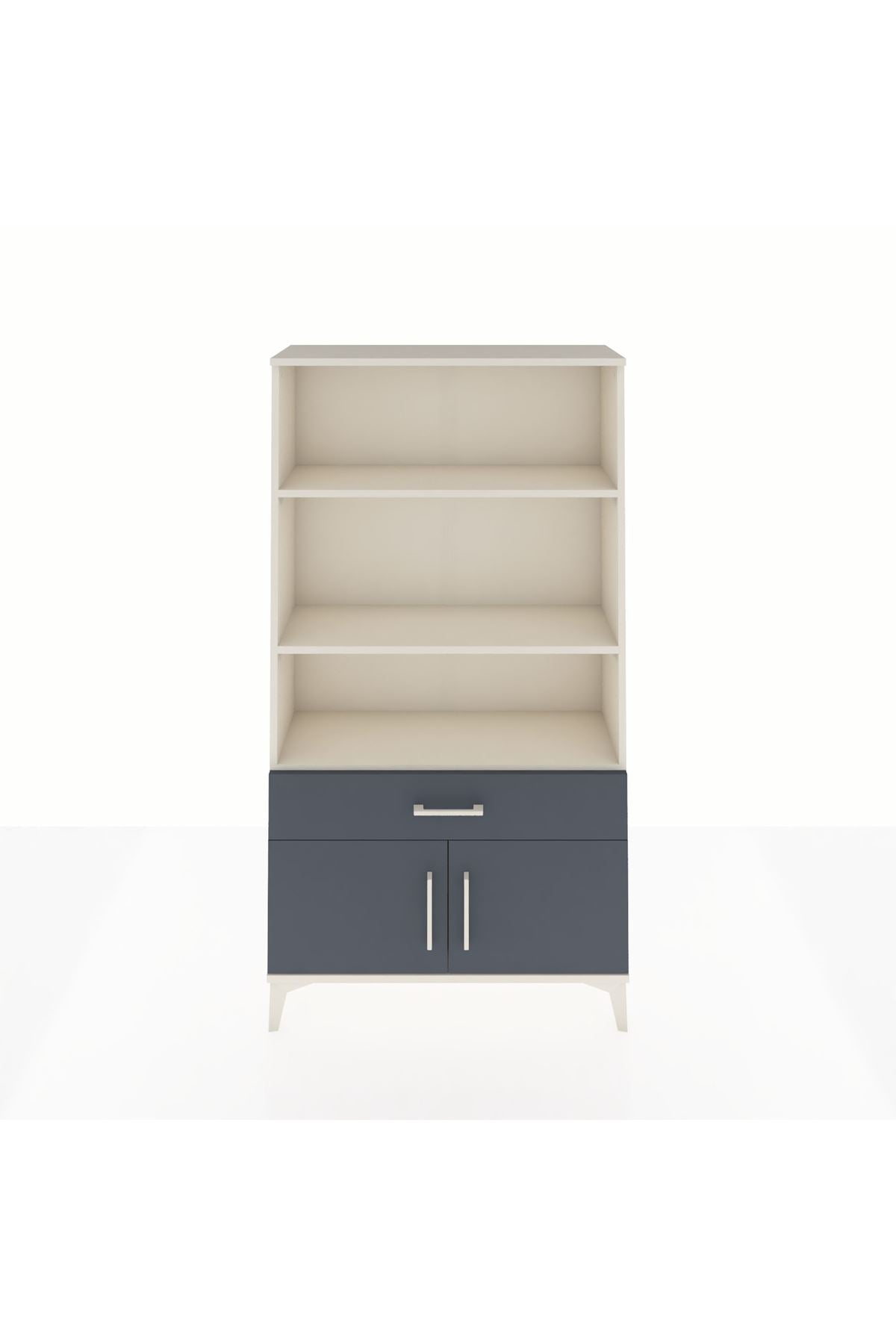 Arges Dolap 3 Raflı Tek Çekmeceli 2 Kapaklı 88x30x163 - S21M044V2A