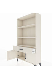 Arges Dolap 3 Raflı Tek Çekmeceli 2 Kapaklı 88x30x163 - S21M044V1A