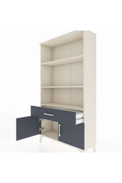 Arges Dolap 3 Raflı Tek Çekmeceli 2 Kapaklı 88x30x163 - S21M044V2A