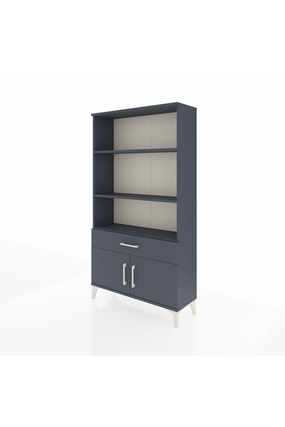 Arges Dolap 3 Raflı Tek Çekmeceli 2 Kapaklı 88x30x163 - S21M044V5A