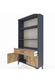 Arges Dolap 3 Raflı Tek Çekmeceli 2 Kapaklı 88x30x163 - S21M044V6A
