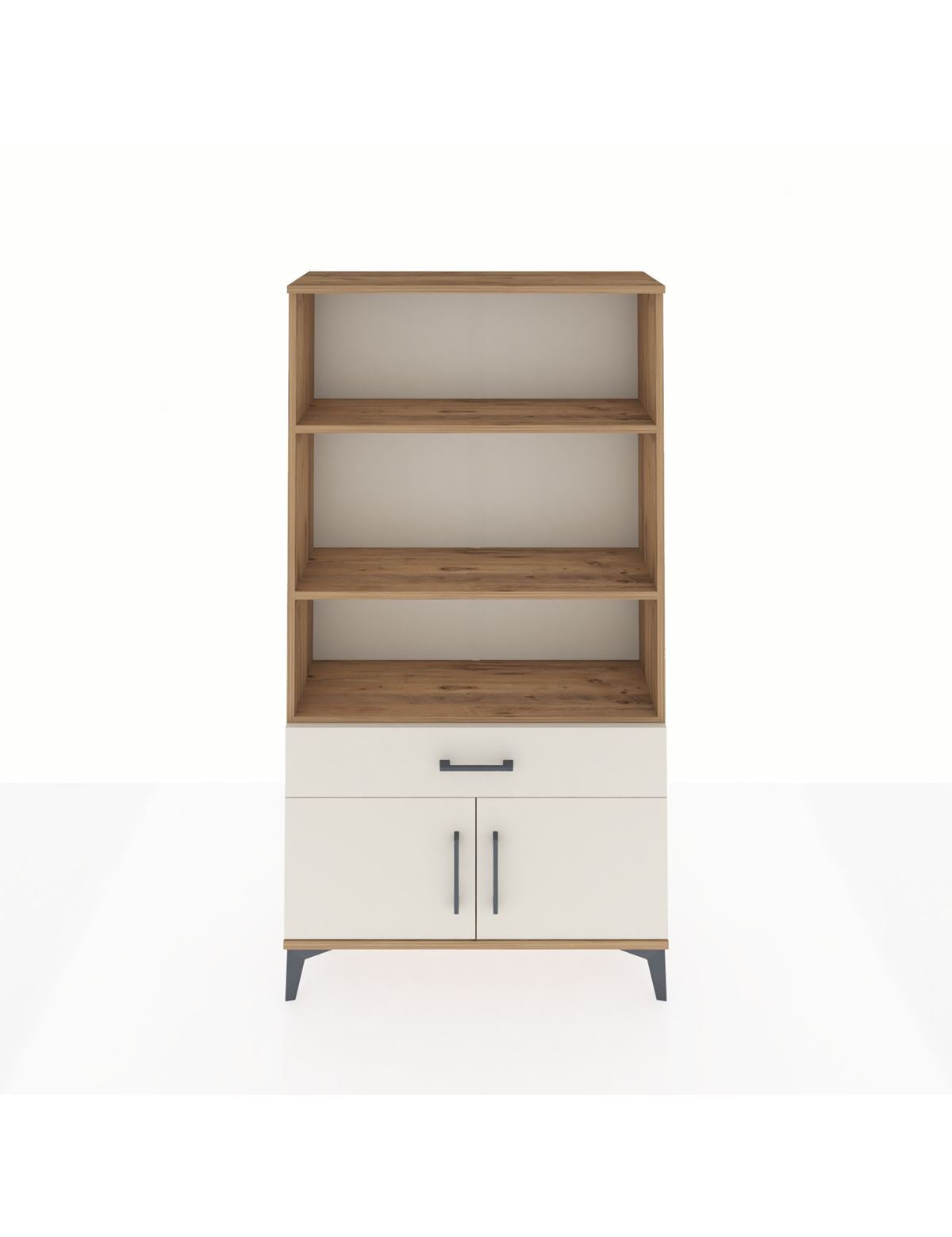 Arges Dolap 3 Raflı Tek Çekmeceli 2 Kapaklı 88x30x163 - S21M044V7A