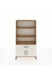 Arges Dolap 3 Raflı Tek Çekmeceli 2 Kapaklı 88x30x163 - S21M044V7A