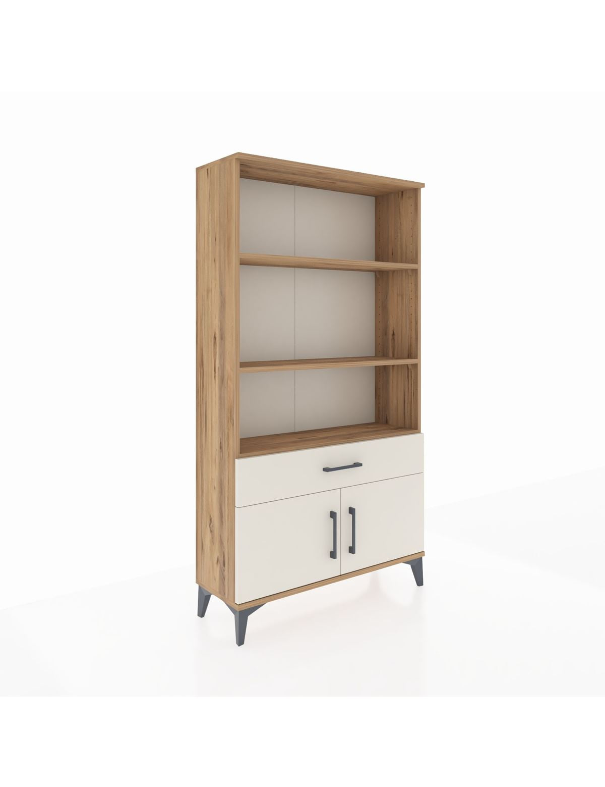 Arges Dolap 3 Raflı Tek Çekmeceli 2 Kapaklı 88x30x163 - S21M044V7A