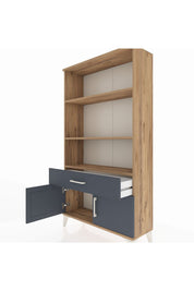 Arges Dolap 3 Raflı Tek Çekmeceli 2 Kapaklı 88x30x163 - S21M044V8A