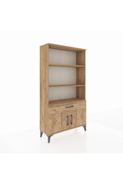 Arges Dolap 3 Raflı Tek Çekmeceli 2 Kapaklı 88x30x163 - S21M044V9A