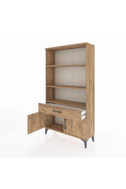 Arges Dolap 3 Raflı Tek Çekmeceli 2 Kapaklı 88x30x163 - S21M044V9A