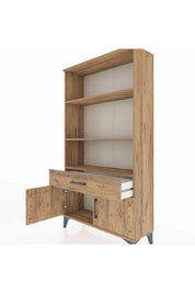 Arges Dolap 3 Raflı Tek Çekmeceli 2 Kapaklı 88x30x163 - S21M044V9A