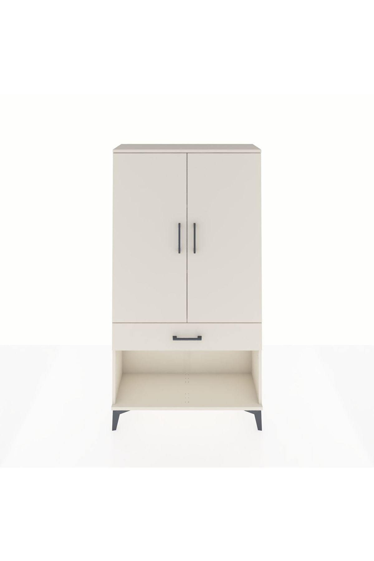 Arges Dolap 3 Raflı Tek Çekmeceli 2 Kapaklı 88x30x163 - S21M045V1A